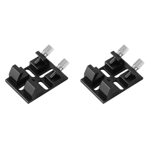 2X Multi-Function Finderscope Dovetail with Locking Screw Guide Scope Adapter Bracket for Astronomical Telescope,Black
