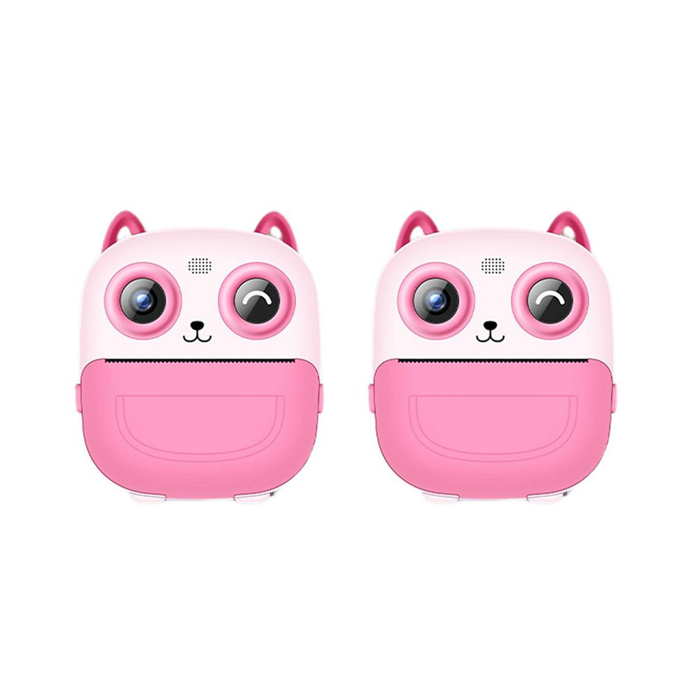 2X Kid Camera Printer Portable Thermal Instant Print Photo Kids Digital Camera 2.4Inch Hd Dual Cameras Video Toy 6033193011649
