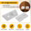 Furniture Cabinet Fastener Corner Braces Angle Brackets White 10pcs 6