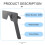 Professional Ophthalmic Lorgnette 17 Pinhole Black Plastic Vision Test Eye Occluder 10