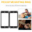 2Pcs Flat Humbucker Pickup Mounting  Frame ABS for Electric Guitar 5