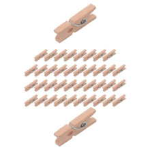 Wooden Clothes Photo Paper Peg Clothespin Clips 25mm 40pcs