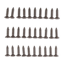 30pcs Pickguard Screw For  Strat/Tele Electric Guitar Bass silver