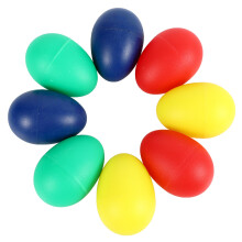 8 Stuks Speels Plastic Percussie Muzikaal Ei Maracas Eierschudders Kinderspeelgoed - 4 Verschillende Kleuren