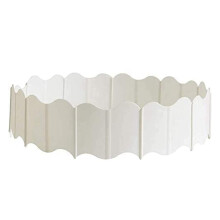 20PZ Plastica Giardino Bordo Recinzione, DIY Decorativo Aiuola e Erba Bordo Giardino, Bordo Bordo, Pianta Palizzata Bianca