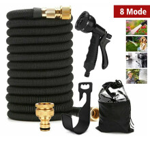 Heavy Duty 100FT Expandable Garden Hose Pipe Flexible With Water Spray Gun