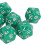 Tabletop RPG Dice Set 10PCS Green Polyhedral 20-Sided Plastic Light & Durable 9