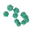 Tabletop RPG Dice Set 10PCS Green Polyhedral 20-Sided Plastic Light & Durable 10