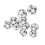 Tabletop Dice 10 Pack PVC 20-Sided Polyhedral White Light for Role Playing 12