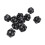 20 Sided Polyhedral Dice Set 10PCS Black Plastic Lightweight for Table Games 1