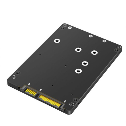 2 em 1 Combine M.2 NGFF Chave B e MSATA SSD para Adaptador SATA3 2.5 com Caixa de Plástico SSD