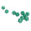 Tabletop RPG Dice Set 10PCS Green Polyhedral 20-Sided Plastic Light & Durable 13