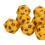 10PCS Yellow 20-Sided Plastic Polyhedral Dice Set for RPG Table Games 9