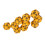10PCS Yellow 20-Sided Plastic Polyhedral Dice Set for RPG Table Games 8