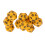 10PCS Yellow 20-Sided Plastic Polyhedral Dice Set for RPG Table Games 10