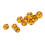 10PCS Yellow 20-Sided Plastic Polyhedral Dice Set for RPG Table Games 11