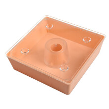 Bee Feeder Square 2 Litres Beehive Top Feeder Beekeeper Tool Beekeeping Feeder with Transparent Cover Pre-Assembled