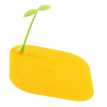 Silicone Floor Drain Mat 15x15cm Anti Slip Odor Proof Bean Sprout Design