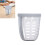 Portable Leakproof Fruit Draining Cup with Fork, White, 10.5x10.5x12.5cm 14