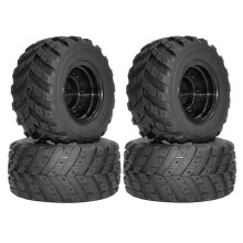 4pcs 97mm Roue de Pneu en Caoutchouc pour HBX HAIBOXING 901 901A 903 903A 905 905A 12813 1/12 Pièces de Rechange de Voiture RC