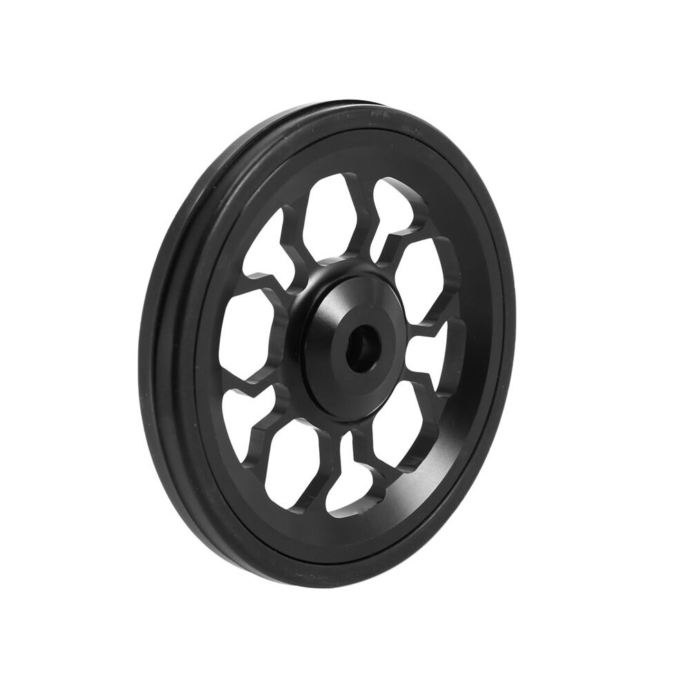 Folding Bike Easy Wheel For Aluminum Alloy Easywheel Ultralight Sealed Bearing Push Wheels Bicycle Parts, Black 4713920632492