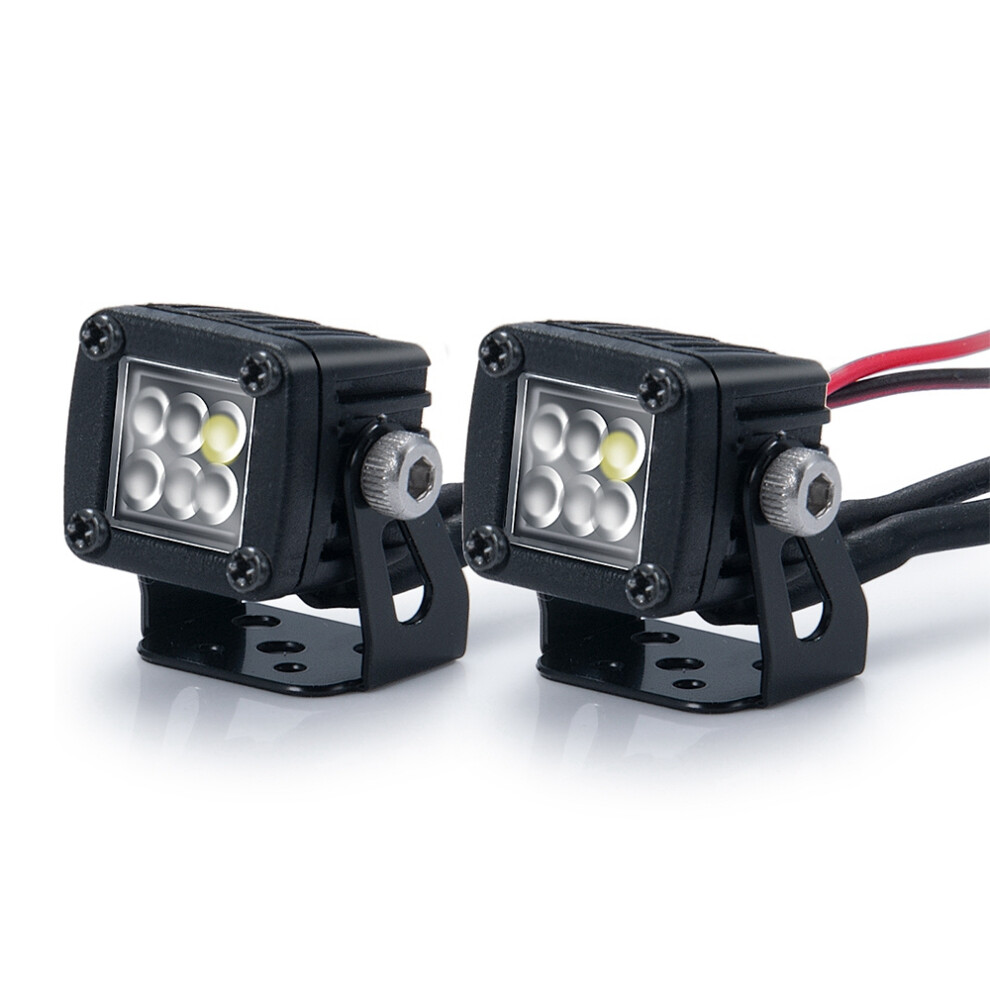 Modified Headlights Spotlights Car Top Lights Bumper Lights For Axial Scx10 Trx4 Trx6 1/10 Rc Crawler Car,B 6034087637440