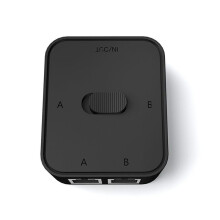2 Port RJ45 LAN CAT6 Network Selector 1000Mbps 2 in 1 Out/1 in 2 Out Internal External Network Switcher Splitter