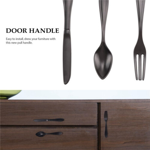 Door handle 3-handle kitchen handle - black