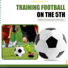 Size 5 Professional Training Soccer Balls PU Leather Black White Football Soccer Balls Goal Team Atch Training Balls