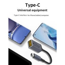 5X PD100W para Square Jack A USB Tipo-C Cable de Carga Convertidor Compatible con el Cargador de Computadora Portátil