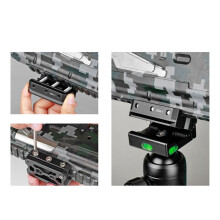 2X Picatinny Arca Swiss Plate Picatinny Convert to ARCA Quick Release Plate Rail Hunting Tripod Dovetail Mount Adapter