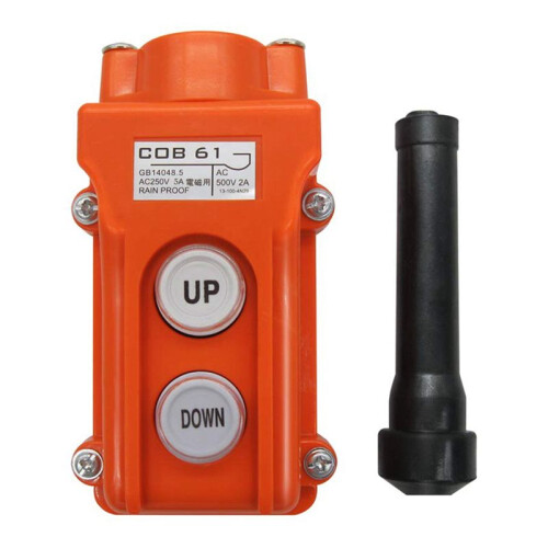 2X Rain Proof -Down  Control Station Crane Pendant Hoist Push Button  Momentary COB61--DOWN 2