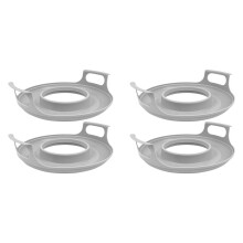 4 Pack Microwave Bowl Holder with Handles - Microwave Cool Plate,Microwave Bowl Holder Microwave Tray