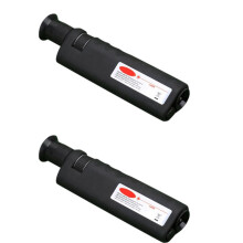 2pcs Microscópio de InspeçãO de Fibra óptica de AmpliaçãO 400X com Adaptador Universal SC FC LC ST MU E2000 para Limpeza de Fibra