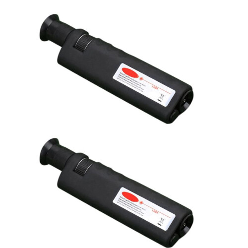 2pcs 400X Magnification Optical Fiber Inspection Microscope with SC FC LC ST MU E2000 Universal Adapter