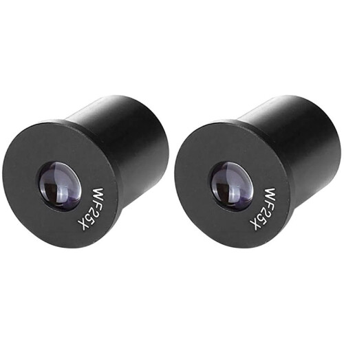 2X Oculaire D'Installation D'Oculaire de Microscope Biologique Wf25X Taille 23.2mm Champ de Vision 9mm
