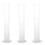 3X Lab Set 250mL Clear White Plastic Liquid Measurement Graduated Cylinder 1