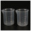 8 Pcs 50 Ml Laboratory Plastic Water Liquid Measuring Cup Transparent 2