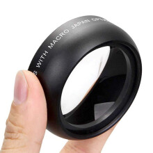 2 Pcs 58MM Wide Angle 0.45X Converter Lens with Macro Close- Attachment for Rebel T6S,T6I,SL1,T5,T5I,T4I,T3