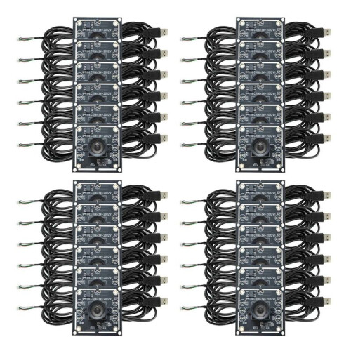 24Pcs 100 Degree Camera Module 1MP OV9732 1280x720 USB Free Driver Manual Focus, with 2 Meter Cable for WinXP/7/8/10