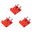 3X Telescope Finder Scope Base Mount Adapter Flat Base for Dovetail Slot 1/4 Thread Conversion Accessories Red 1