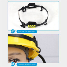 2X Safety Helmet External Fan 3 Speeds for Summer Cooling with Night Light Suitable for Most Helmets