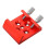 3X Telescope Finder Scope Base Mount Adapter Flat Base for Dovetail Slot 1/4 Thread Conversion Accessories Red 3