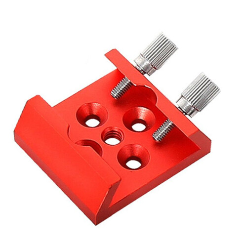 3X Telescope Finder Scope Base Mount Adapter Flat Base for Dovetail Slot 1/4 Thread Conversion Accessories Red 2