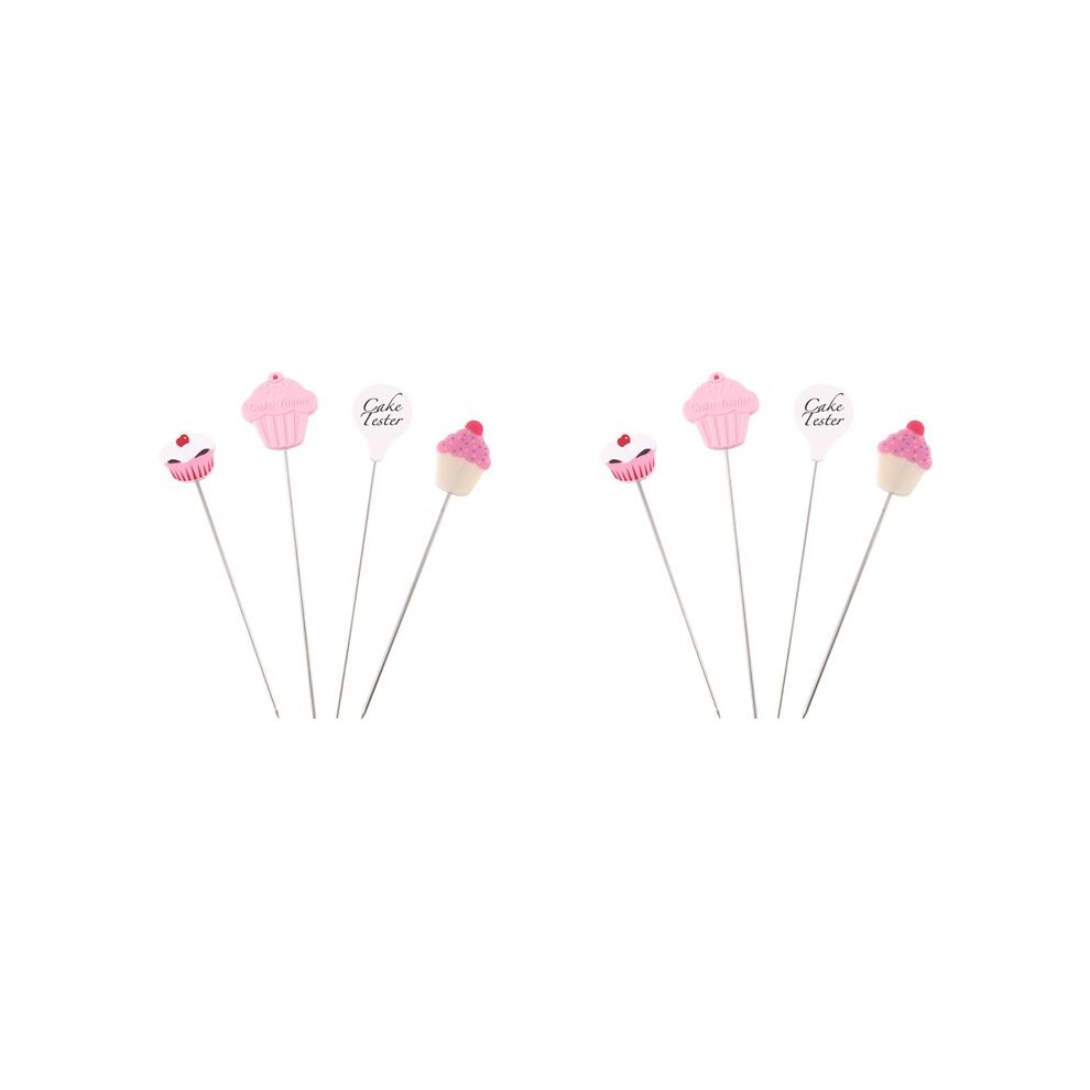 8X Cake Tester Needles,Stainless Steel Reusable Cake Tasting Needles,Cake Tester Skewer Needles for Kitchen
