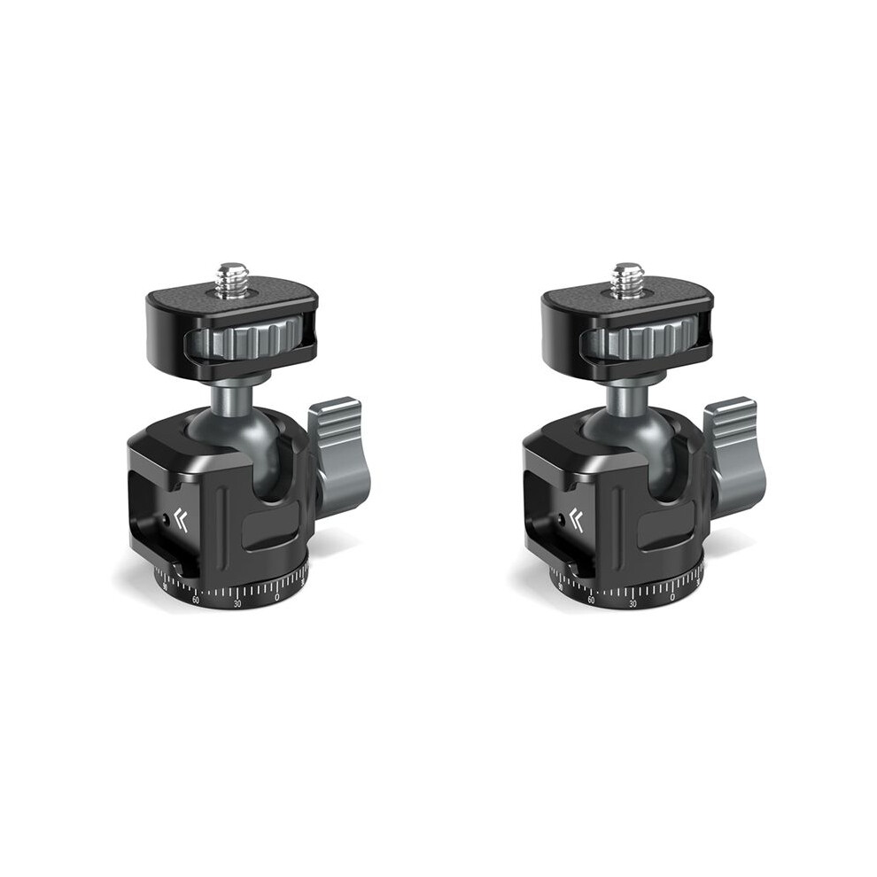 2X For Panoramic Tripod + Cold Shoe Mount Adapter For Dslr Camera Tripod Phone Mount Max Load 2.5Kg 6033868774169