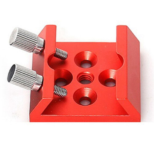 2X Telescope Finder Scope Base Mount Adapter Flat Base for Dovetail Slot 1/4 Thread Conversion Accessories Red 2