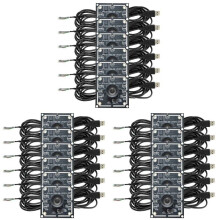 12 Stück 100-Grad-Kameramodul 1 MP OV9732 1280 X 720 USB Kostenloser Treiber Manueller Fokus, mit 3 Meter Kabel für WinXP/7/8/10