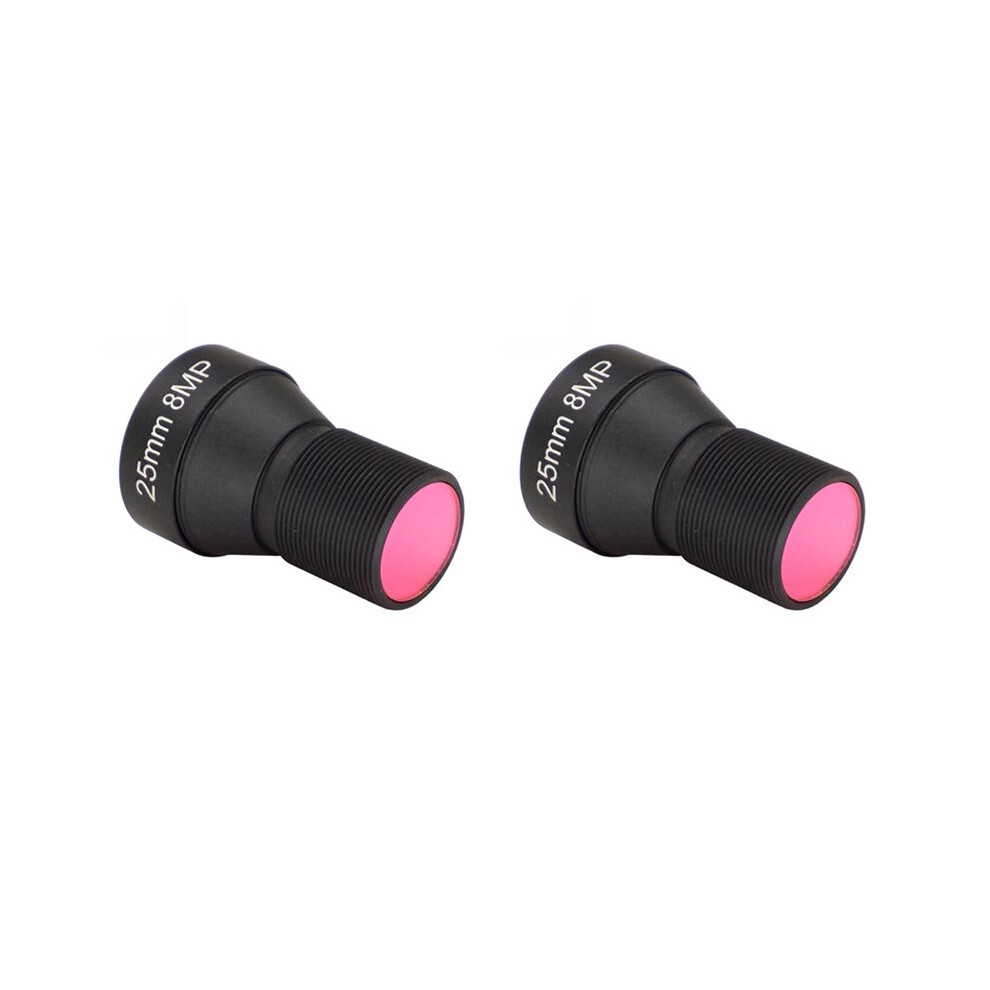2X Hd 4K 8Mp Cctv Lens 25Mm M12 Mount Low Distortion Aperture F1.6 Format 1/1.8Inch With 650Nm Ir Filter 4713055505579