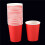 80 Paper Cups (9oz) - Plain Solid Colours Birthday Party Tableware Catering(Red) 7